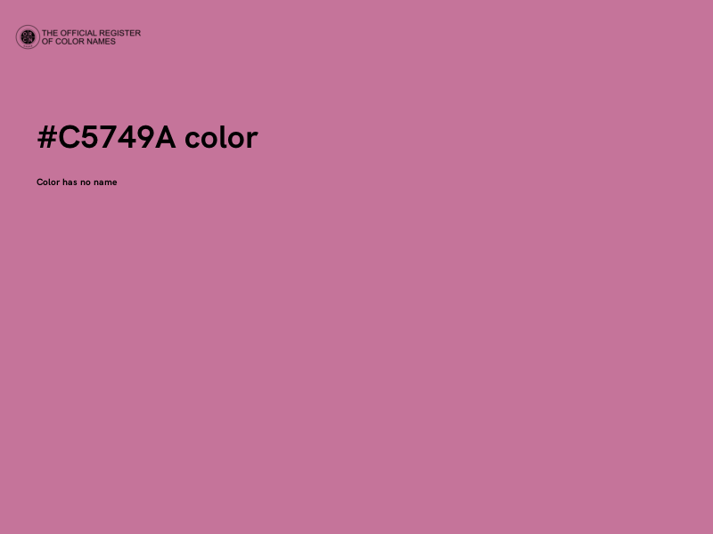 #C5749A color image