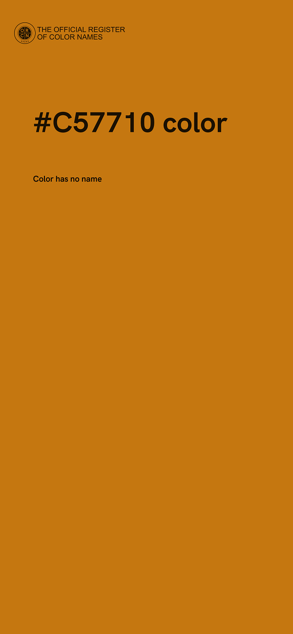 #C57710 color image