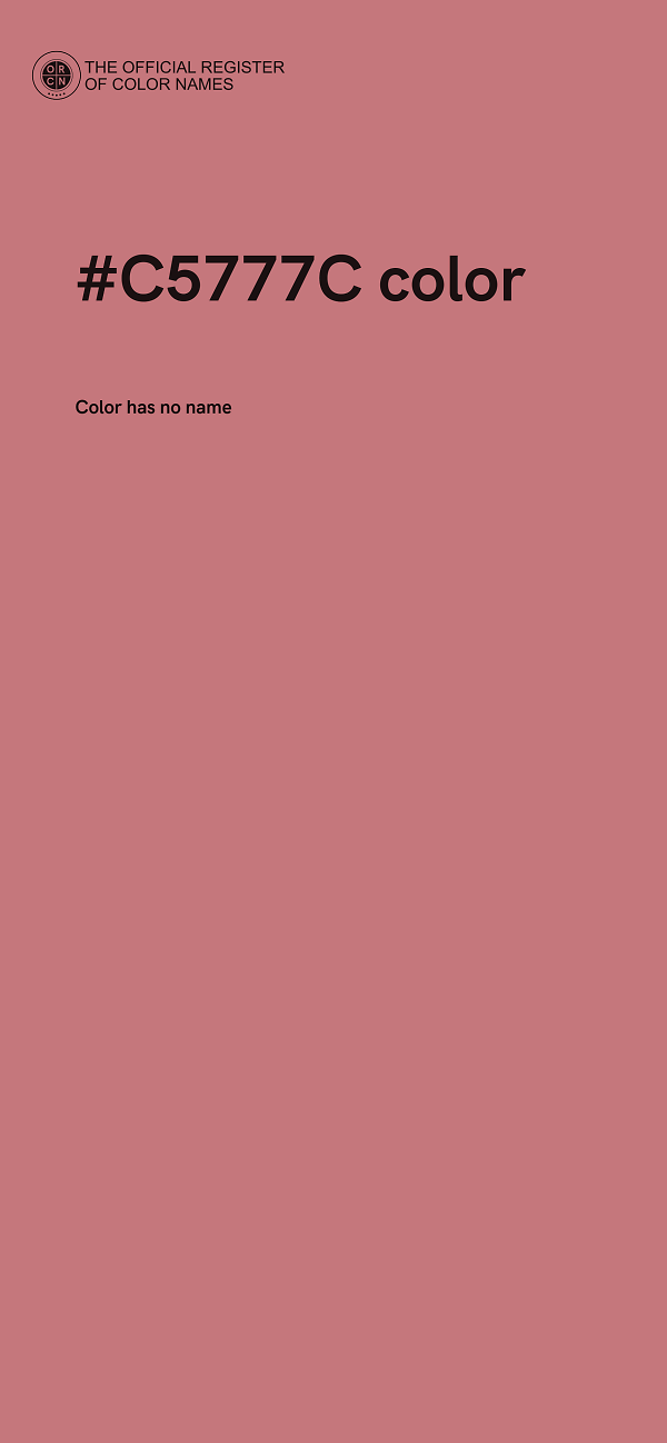 #C5777C color image
