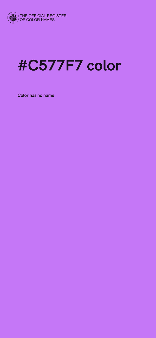 #C577F7 color image