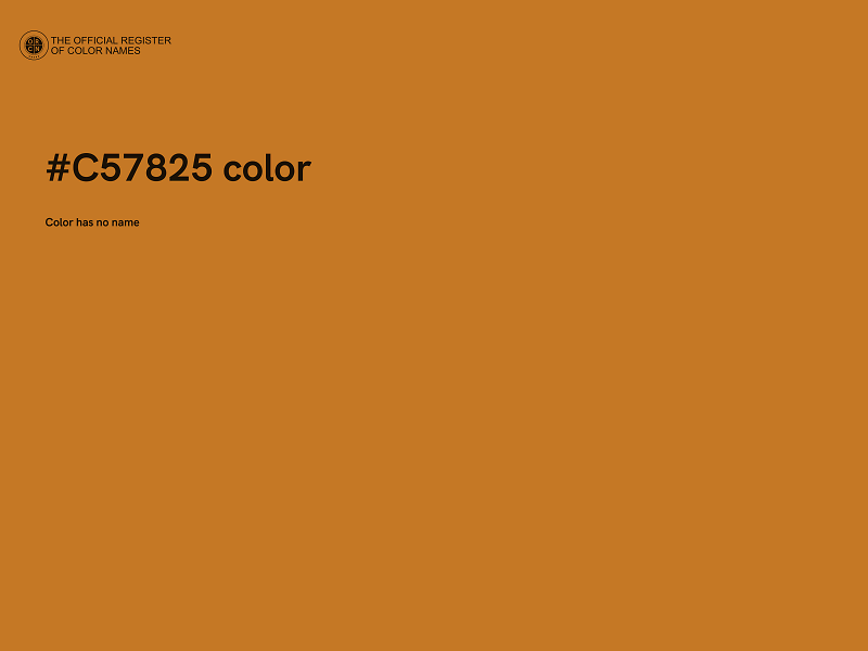 #C57825 color image