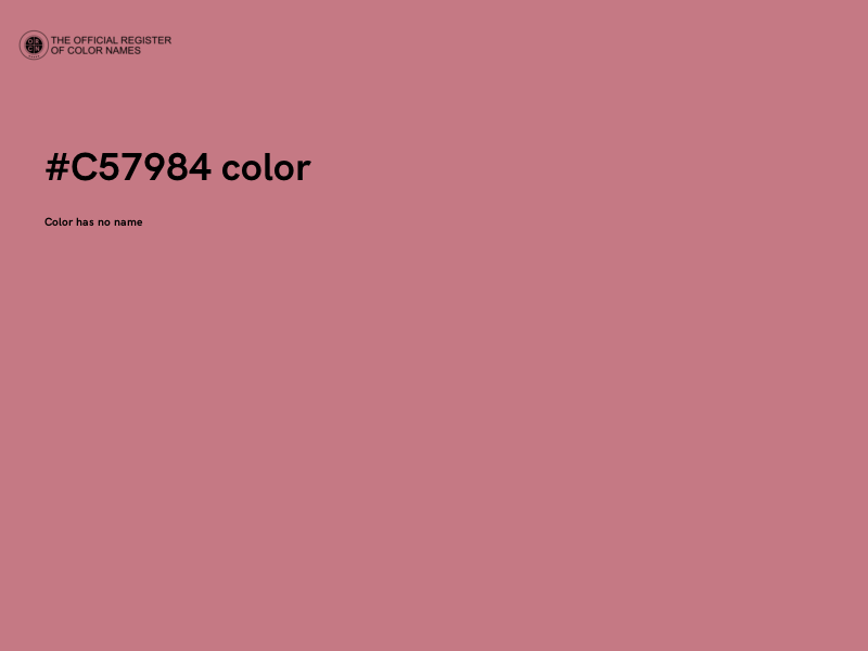 #C57984 color image
