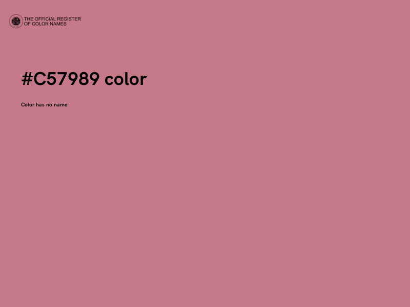 #C57989 color image