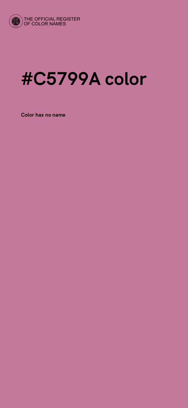 #C5799A color image