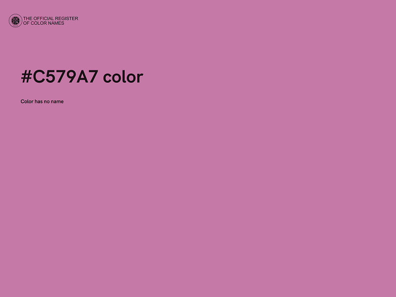 #C579A7 color image
