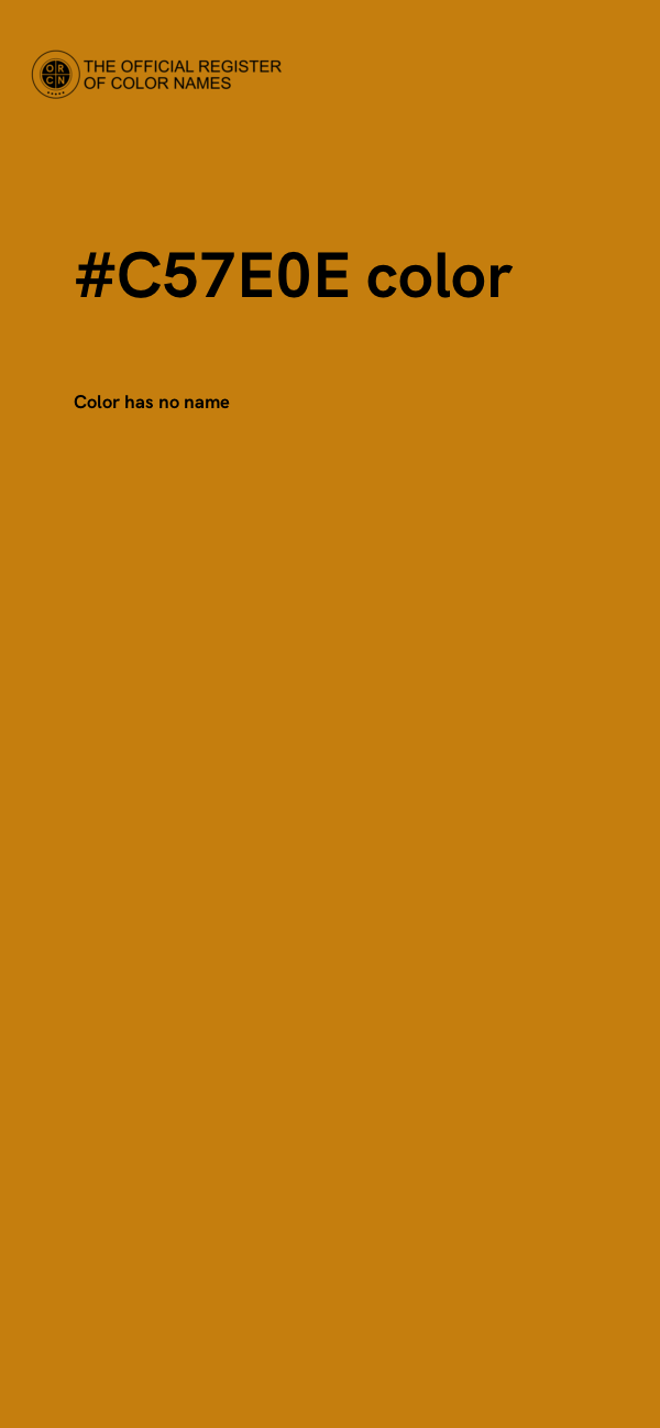 #C57E0E color image