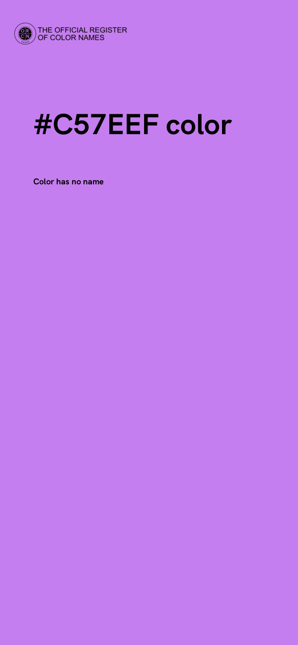 #C57EEF color image