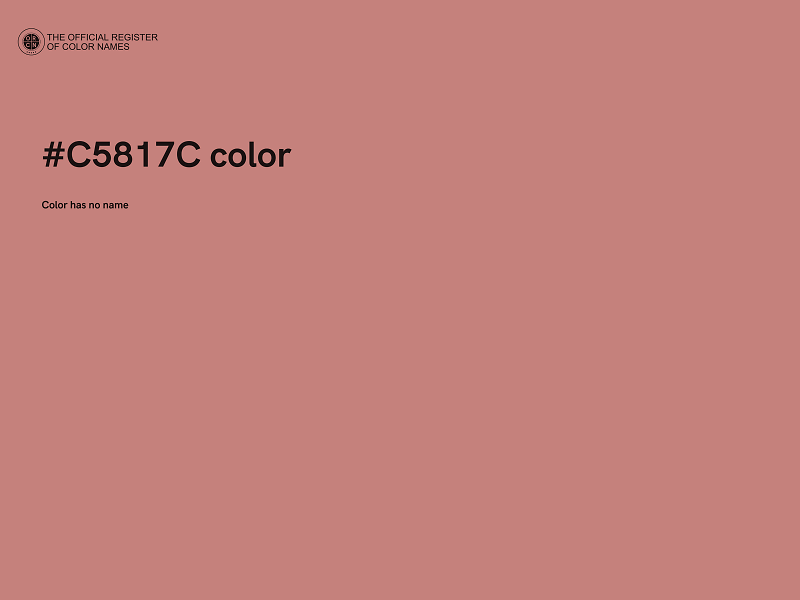 #C5817C color image