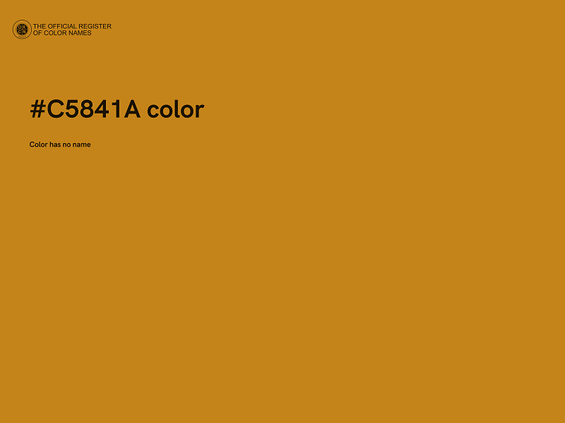 #C5841A color image