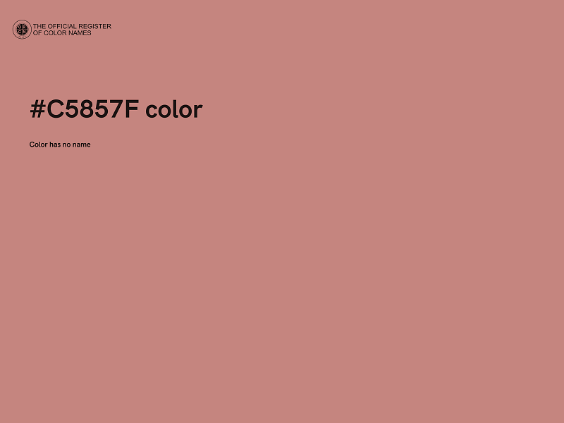 #C5857F color image