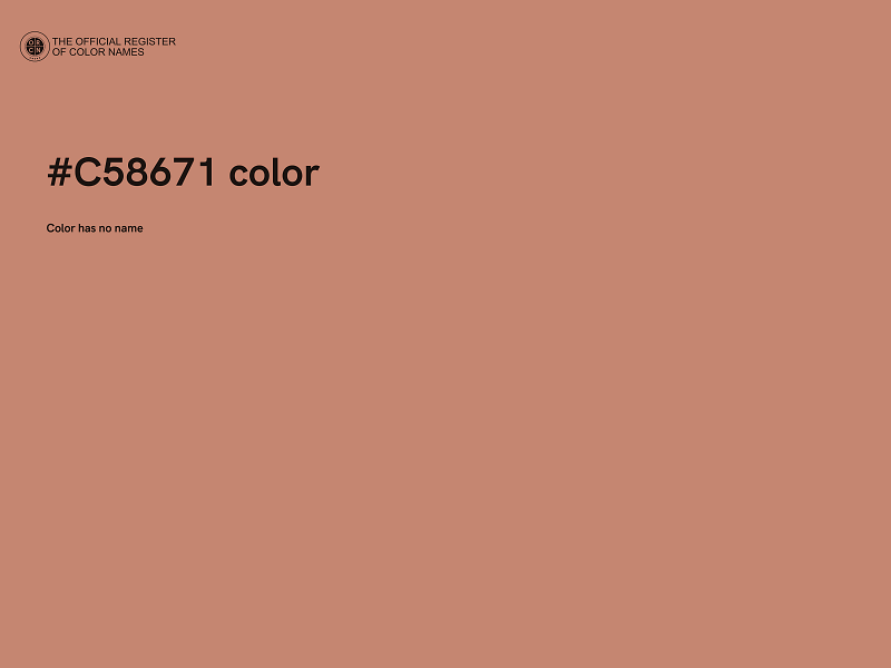 #C58671 color image