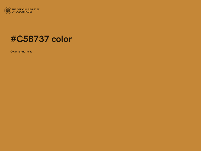 #C58737 color image