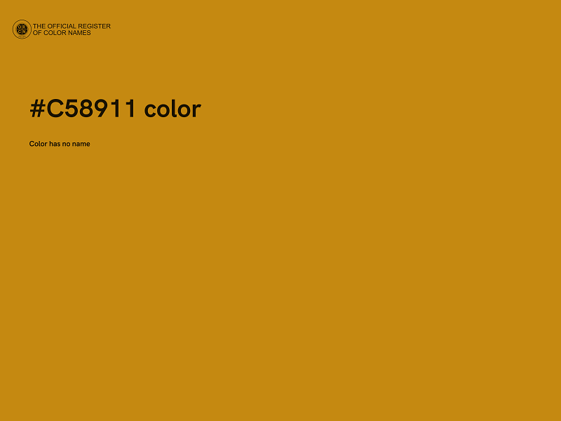 #C58911 color image