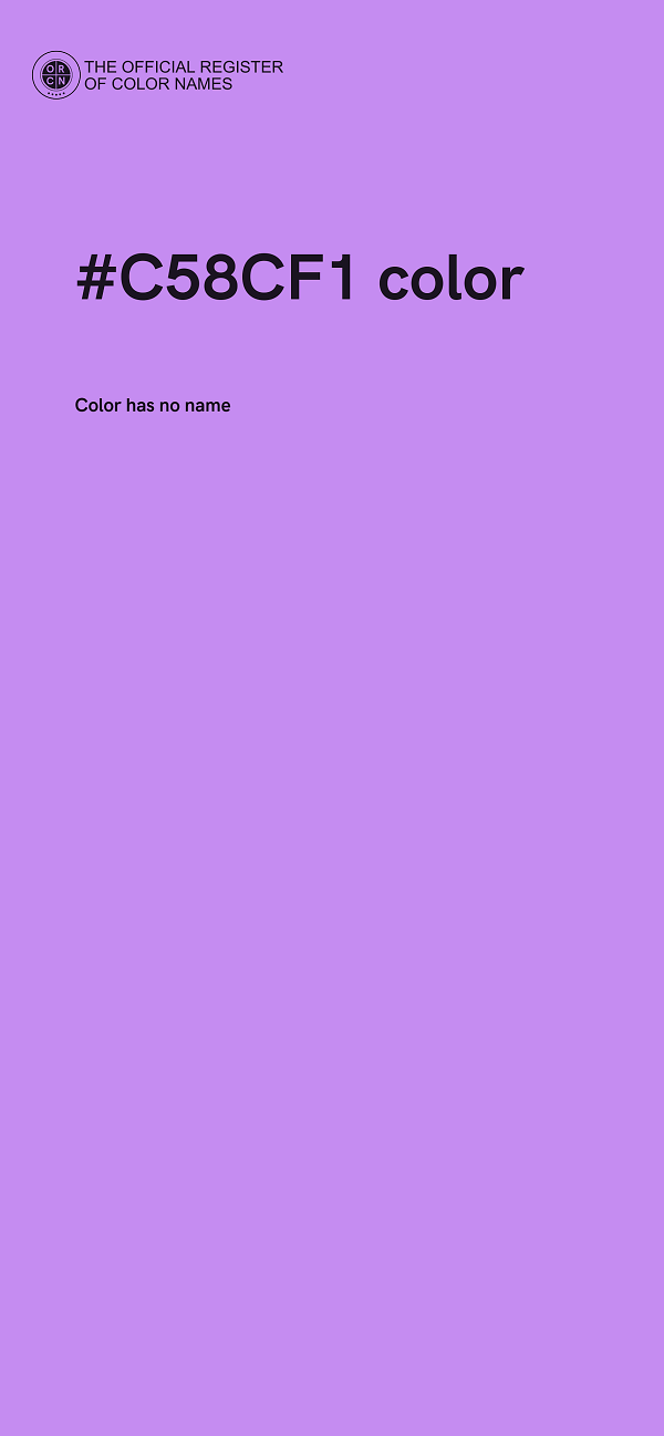 #C58CF1 color image