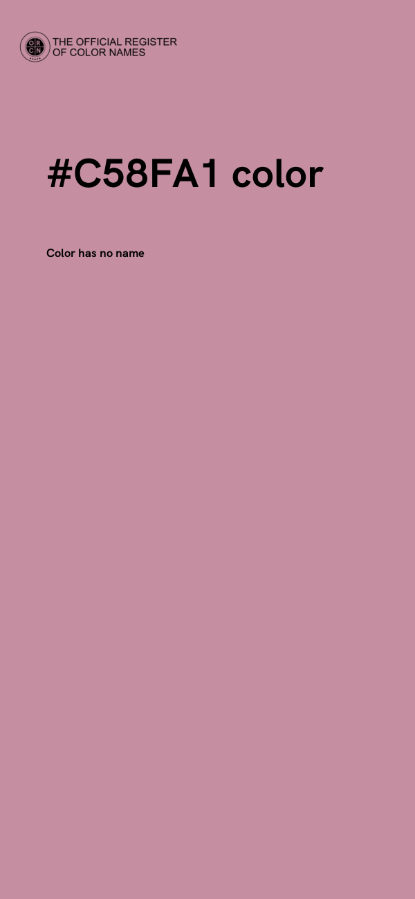 #C58FA1 color image