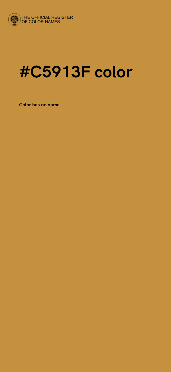#C5913F color image