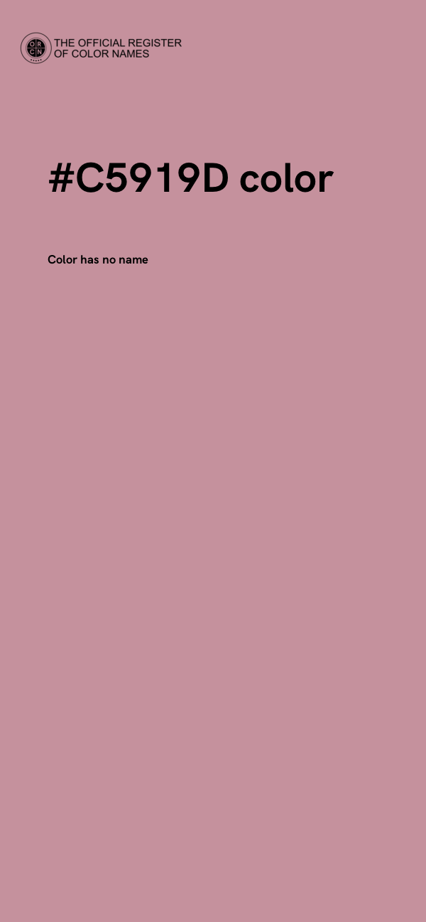 #C5919D color image