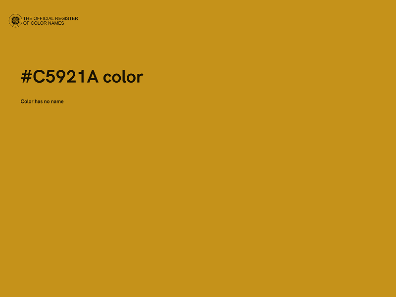 #C5921A color image