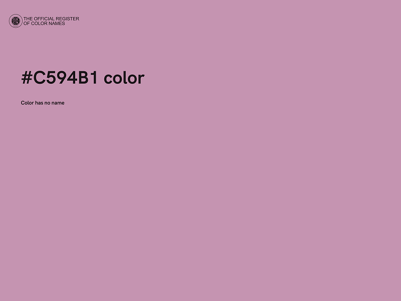 #C594B1 color image