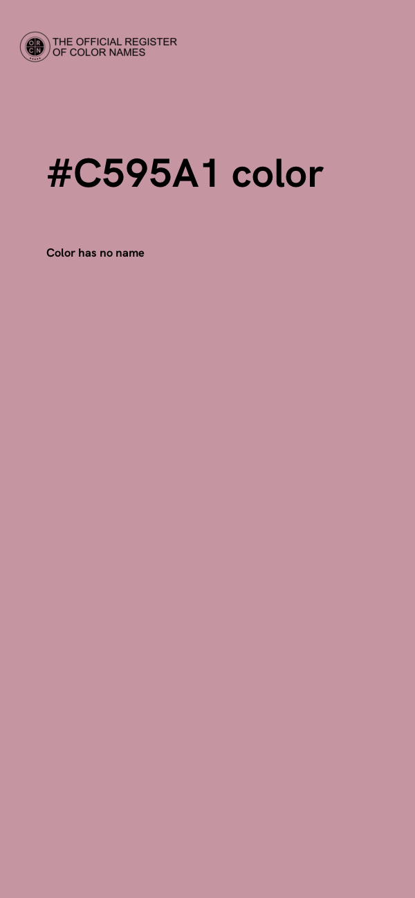 #C595A1 color image