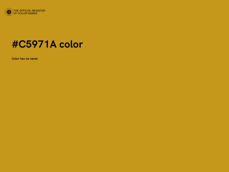 #C5971A color image