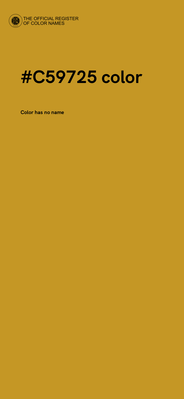 #C59725 color image
