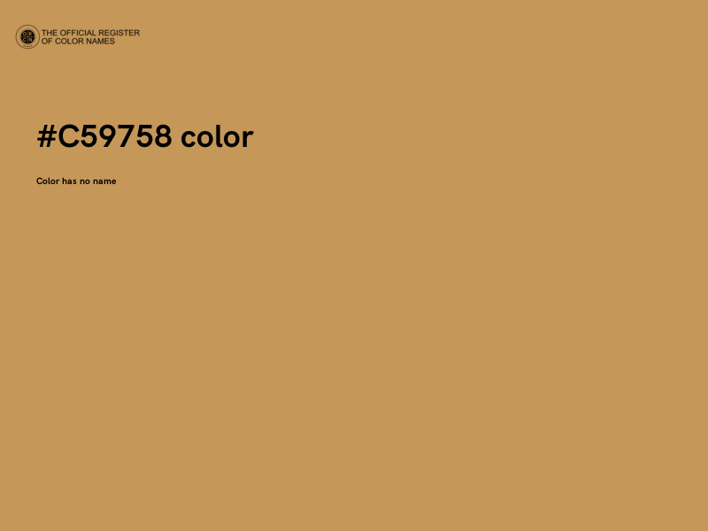 #C59758 color image