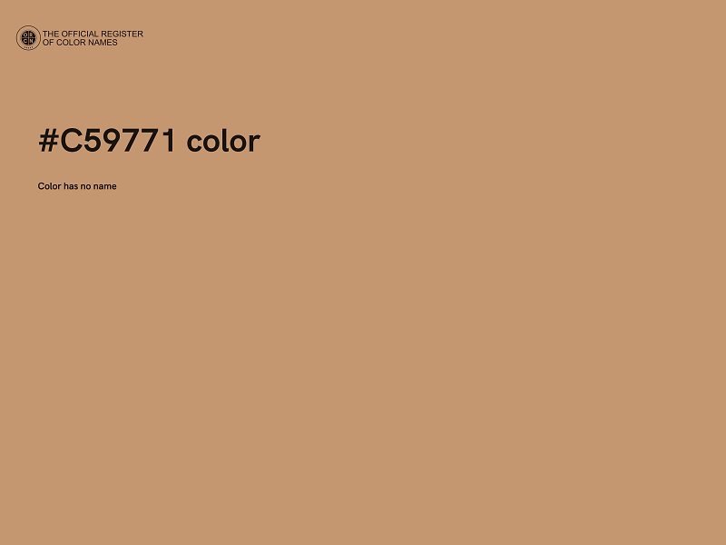 #C59771 color image