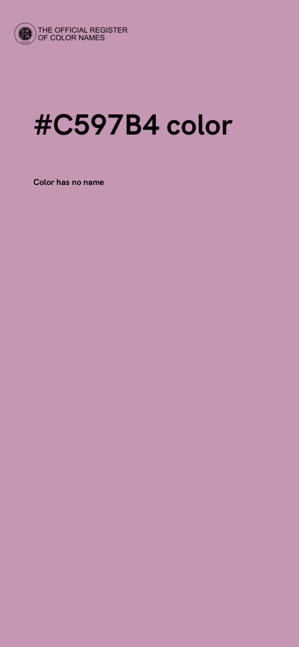 #C597B4 color image
