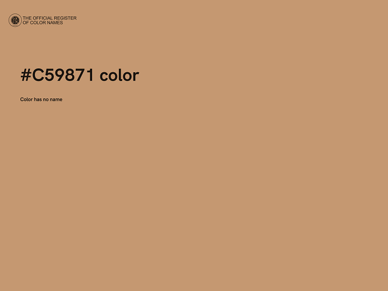 #C59871 color image