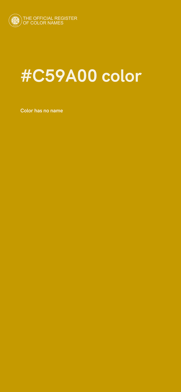 #C59A00 color image