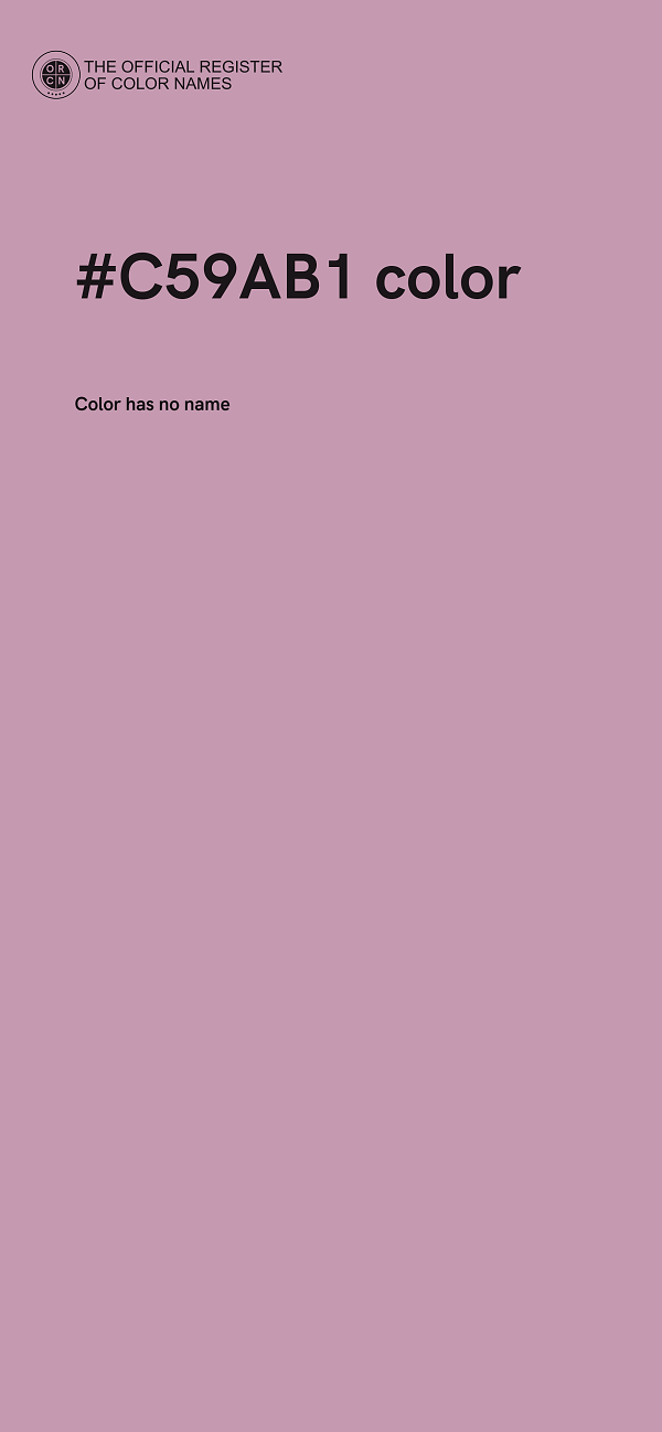 #C59AB1 color image