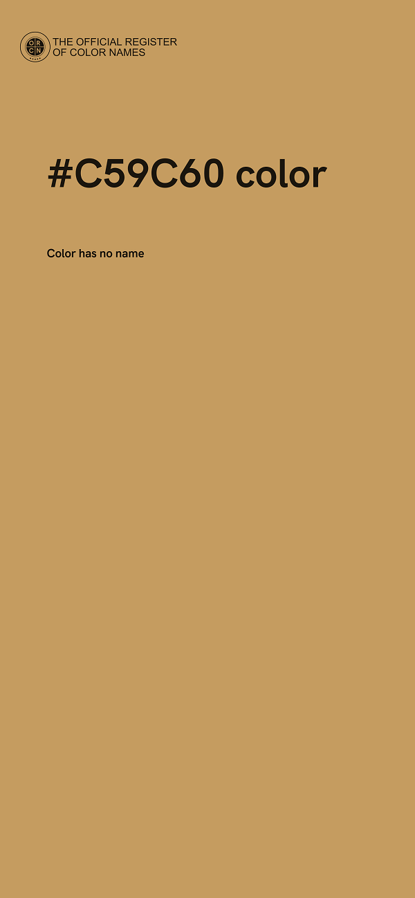#C59C60 color image