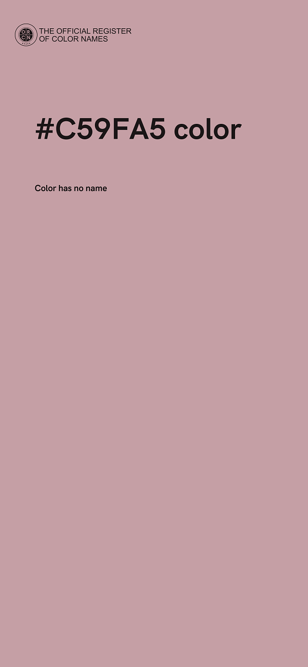 #C59FA5 color image