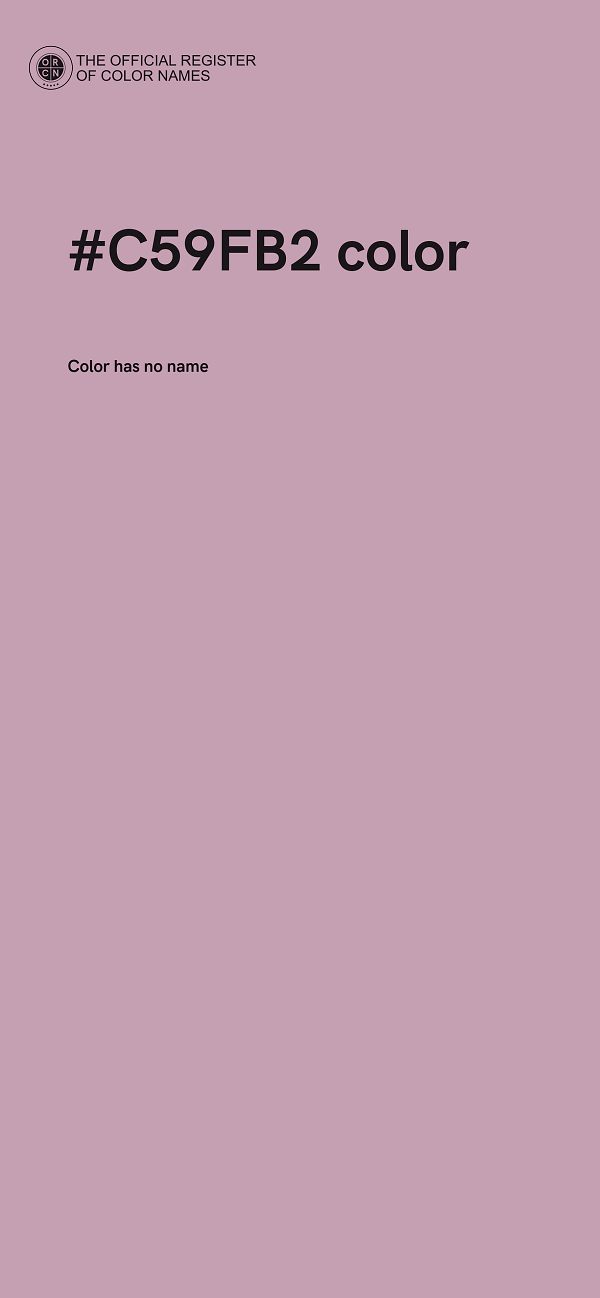 #C59FB2 color image