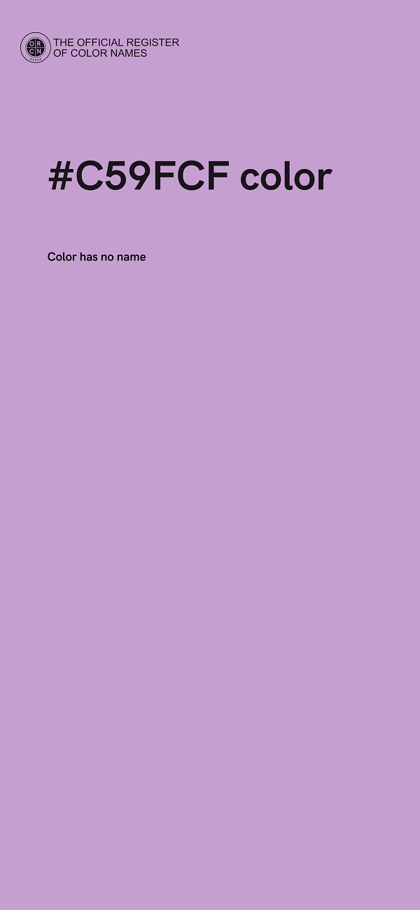 #C59FCF color image