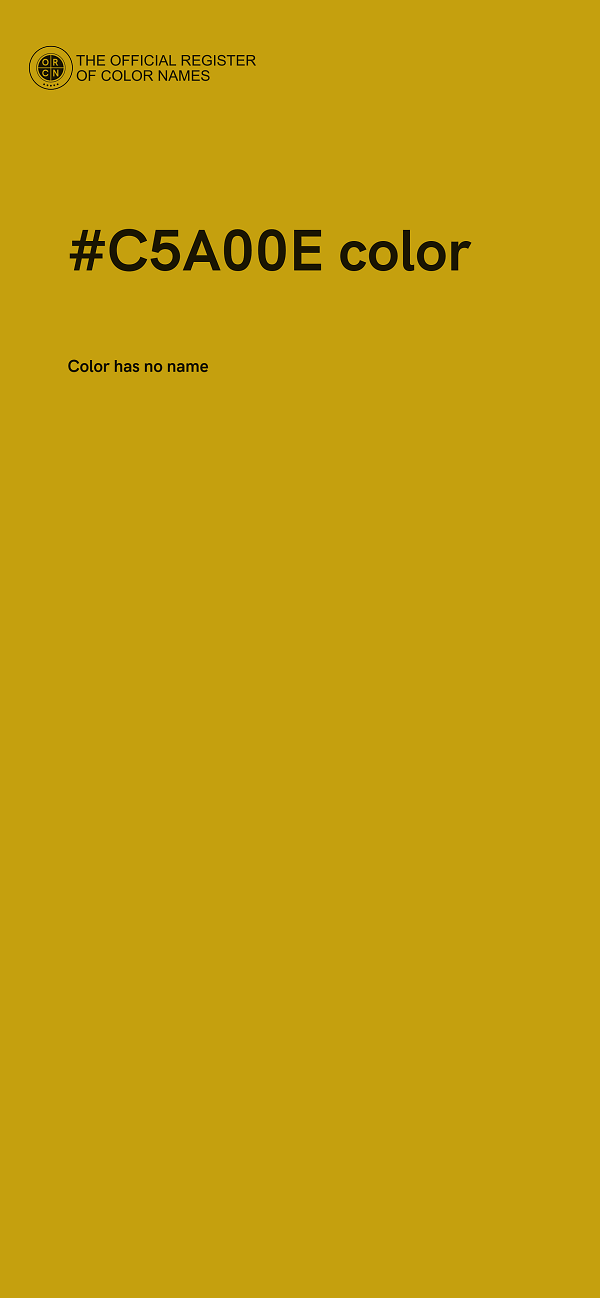 #C5A00E color image