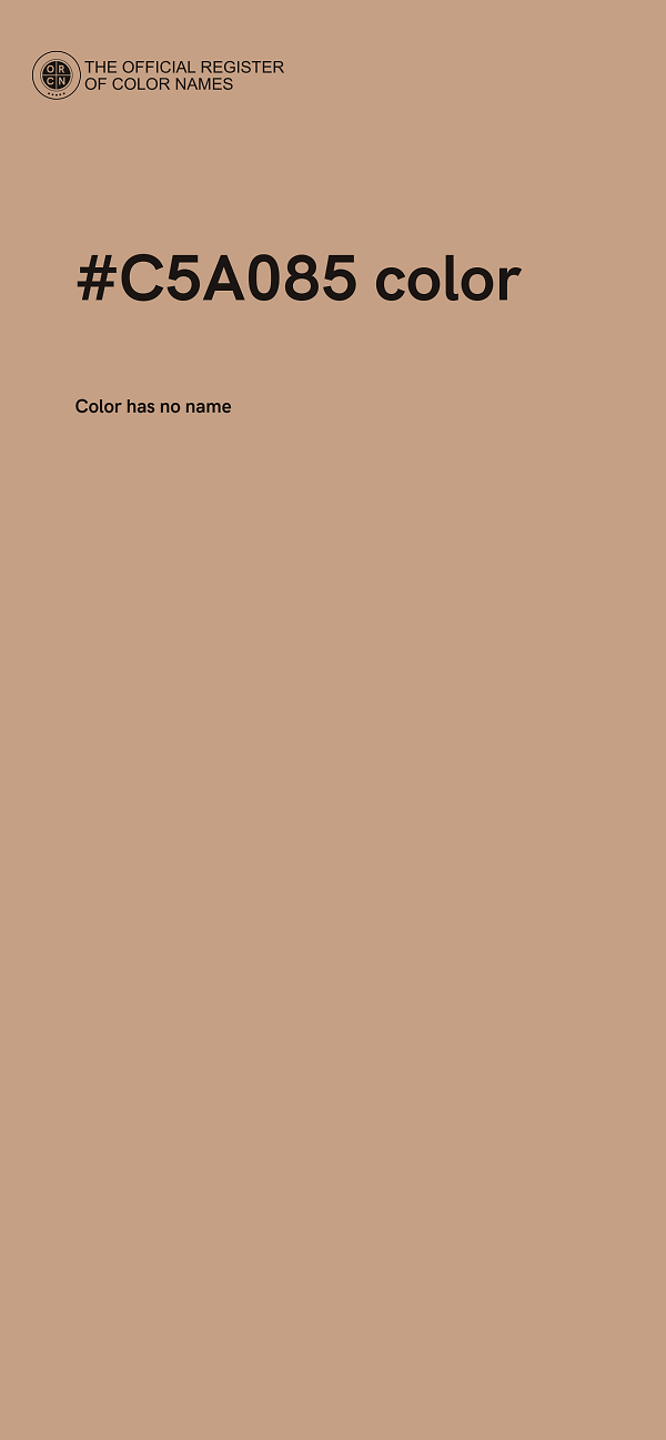 #C5A085 color image
