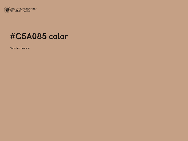 #C5A085 color image