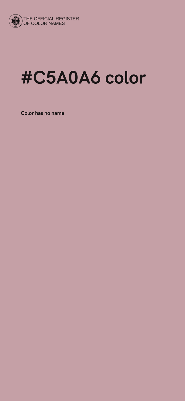 #C5A0A6 color image