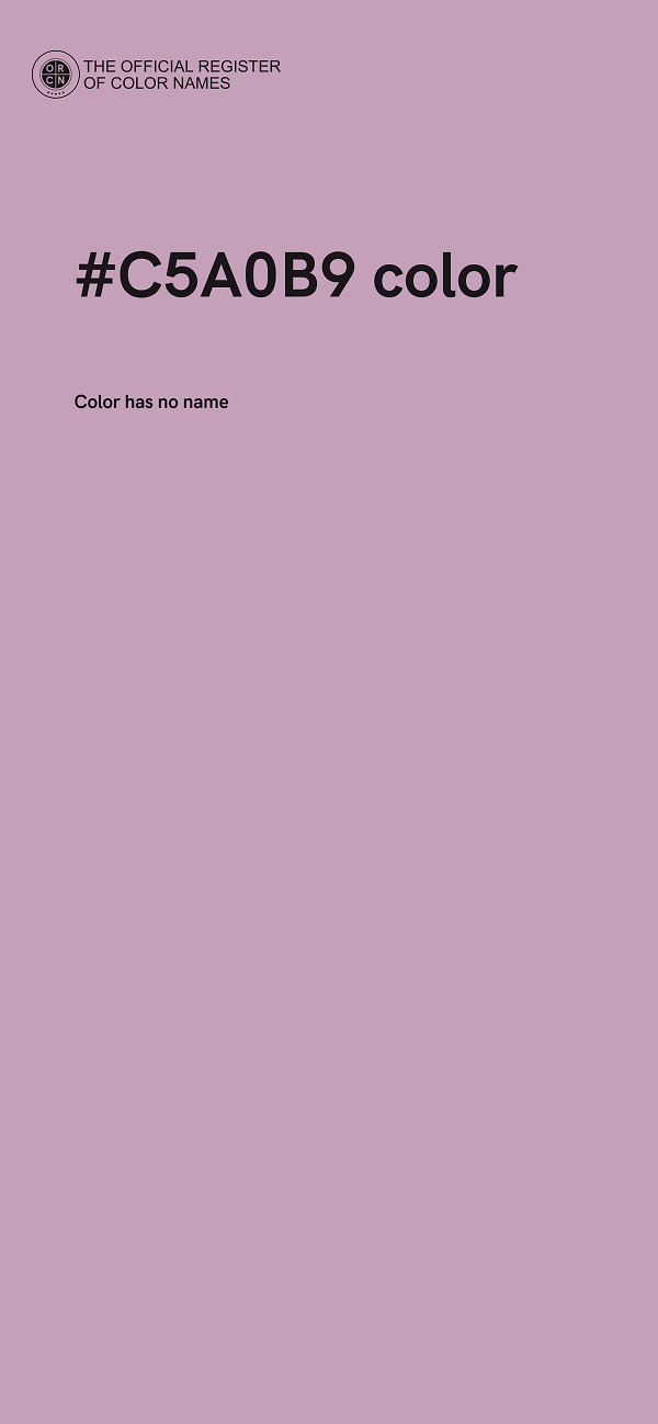 #C5A0B9 color image