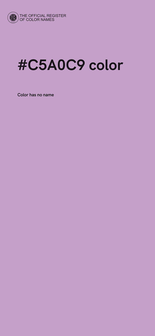 #C5A0C9 color image