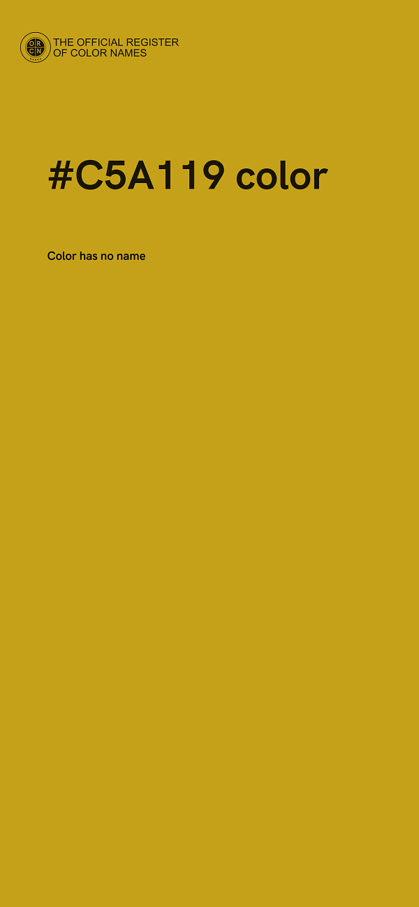 #C5A119 color image