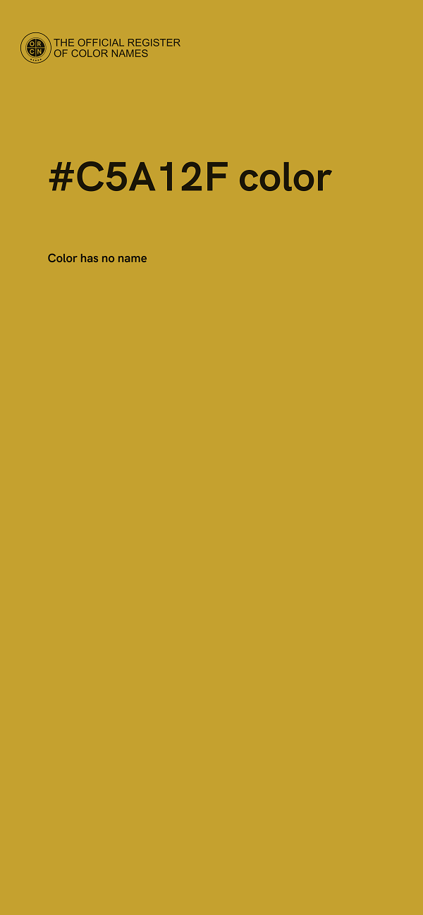 #C5A12F color image