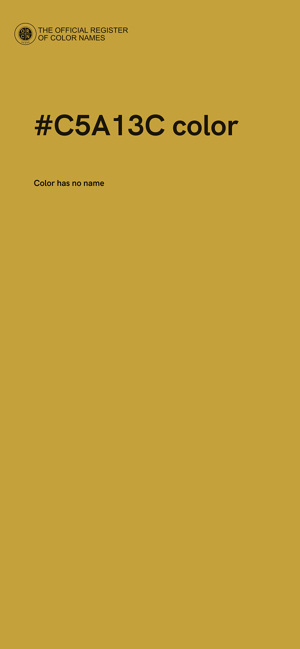 #C5A13C color image