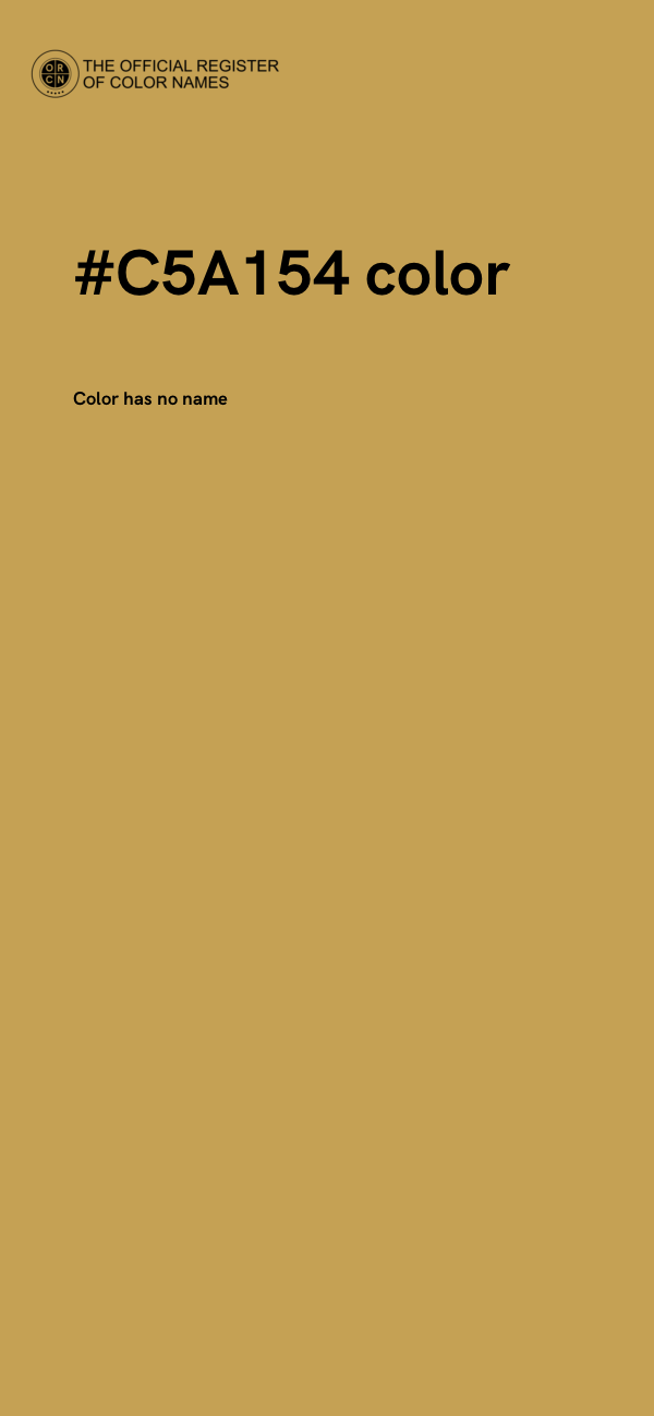 #C5A154 color image
