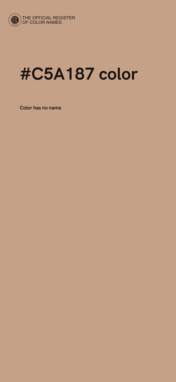 #C5A187 color image
