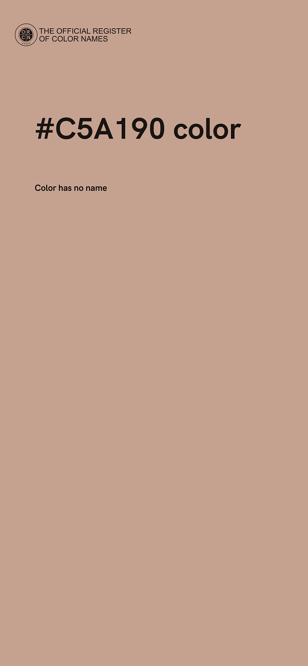 #C5A190 color image