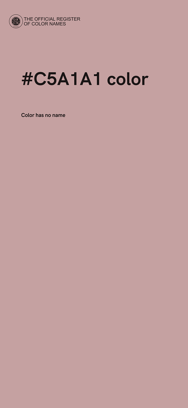 #C5A1A1 color image