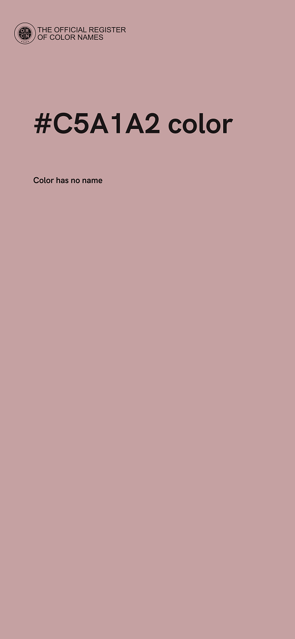#C5A1A2 color image
